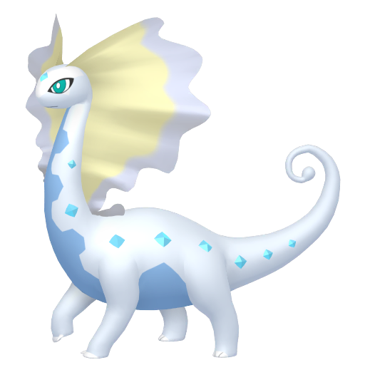Aurorus — duży render postaci w wariancie shiny