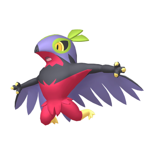 Hawlucha — duży render postaci w wariancie shiny