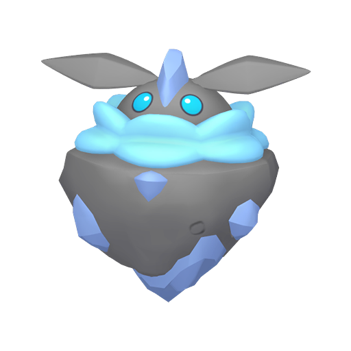 Carbink — duży render postaci w wariancie shiny