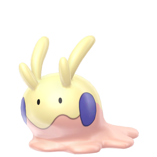 Goomy — duży render postaci w wariancie shiny