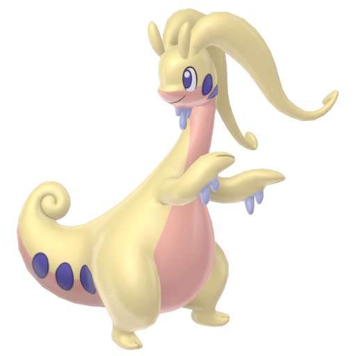 Goodra — duży render postaci w wariancie shiny