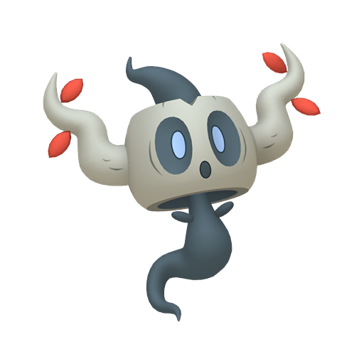 Phantump — duży render postaci w wariancie shiny