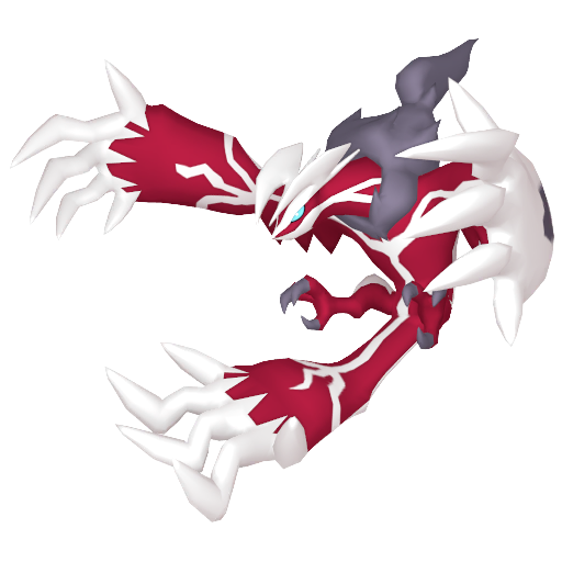 Yveltal — duży render postaci w wariancie shiny