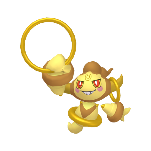 Hoopa — duży render postaci w wariancie shiny