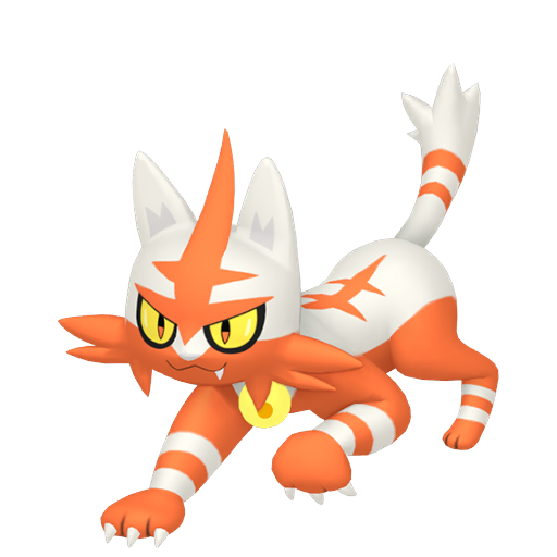 Torracat — duży render postaci w wariancie shiny