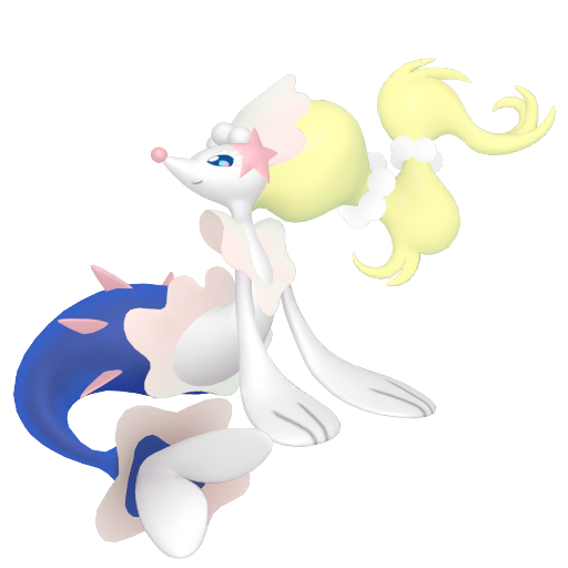 Primarina — duży render postaci w wariancie shiny