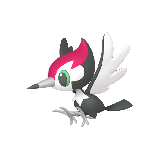 Pikipek — duży render postaci w wariancie shiny