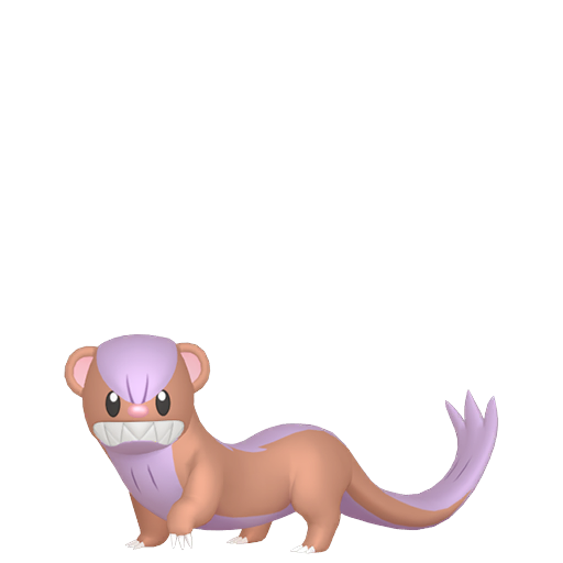 Yungoos — duży render postaci w wariancie shiny