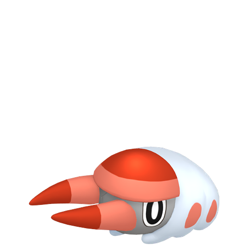 Grubbin — duży render postaci w wariancie shiny
