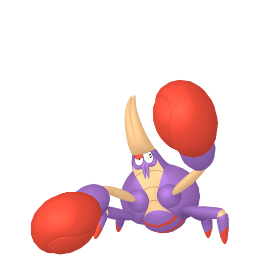 Crabrawler — duży render postaci w wariancie shiny