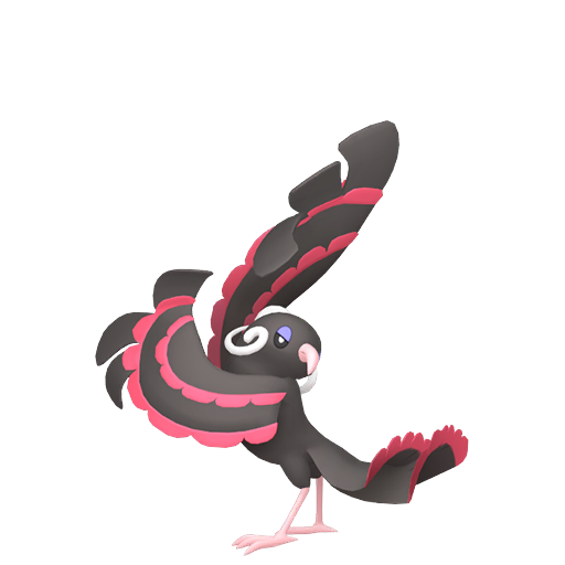 Oricorio — duży render postaci w wariancie shiny