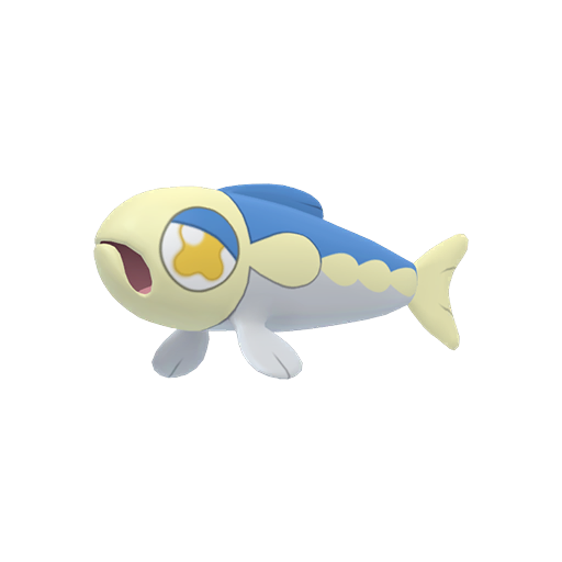 Wishiwashi — duży render postaci w wariancie shiny