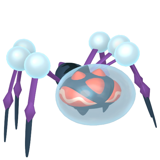 Araquanid — duży render postaci w wariancie shiny