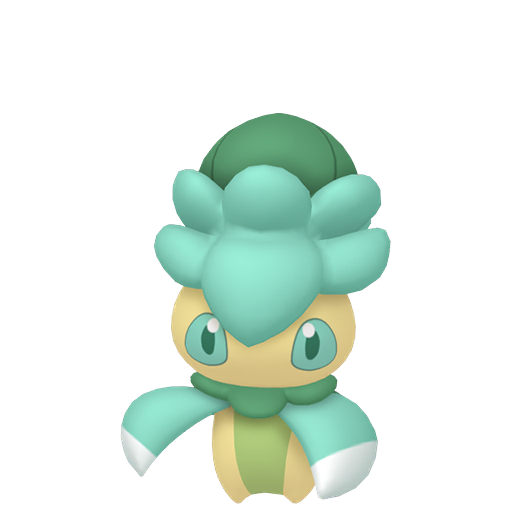 Fomantis — duży render postaci w wariancie shiny