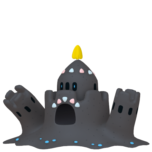 Palossand — duży render postaci w wariancie shiny