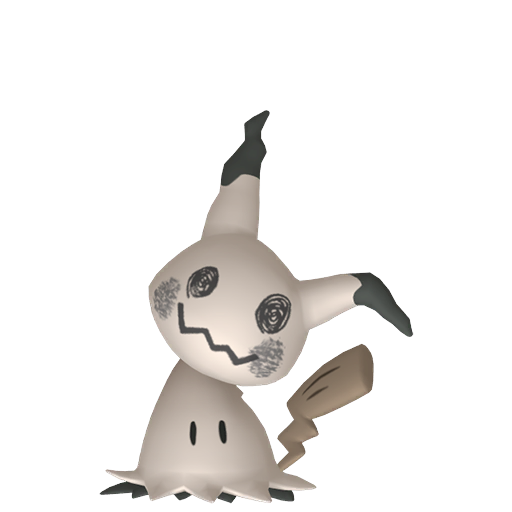 Mimikyu — duży render postaci w wariancie shiny