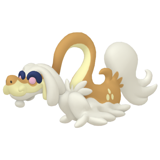 Drampa — duży render postaci w wariancie shiny