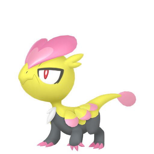 Jangmo-o — duży render postaci w wariancie shiny
