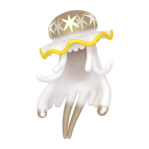 Nihilego — duży render postaci w wariancie shiny