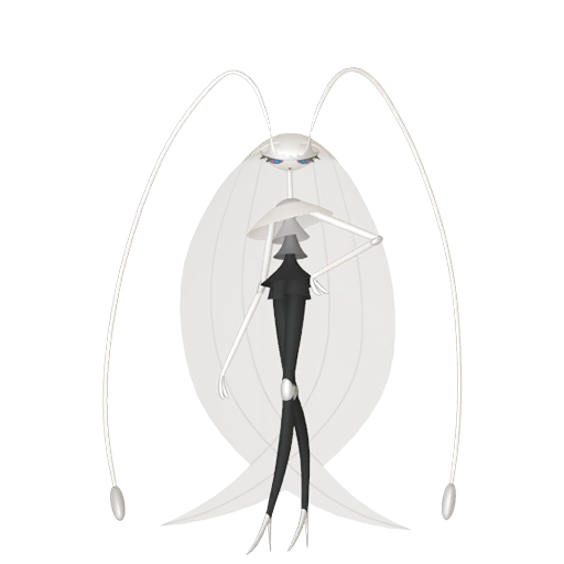 Pheromosa — duży render postaci w wariancie shiny