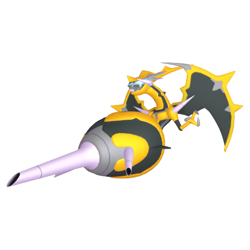 Naganadel — duży render postaci w wariancie shiny
