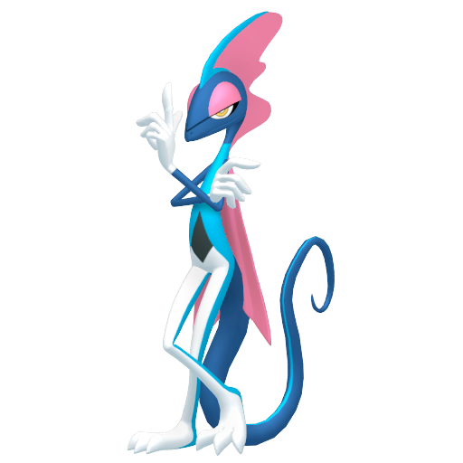 Inteleon — duży render postaci w wariancie shiny