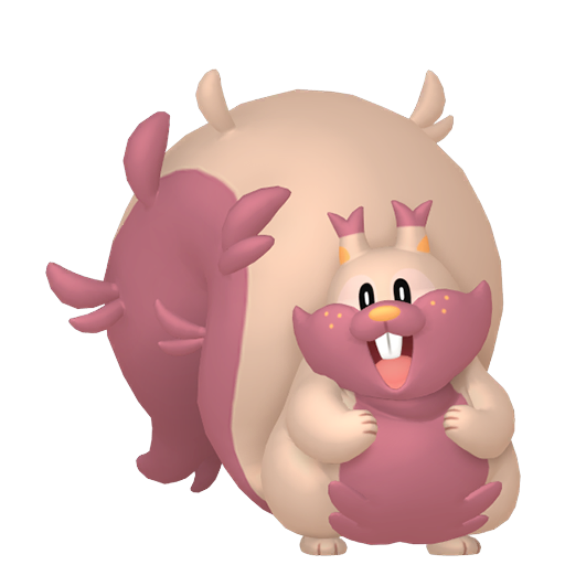 Greedent — duży render postaci w wariancie shiny