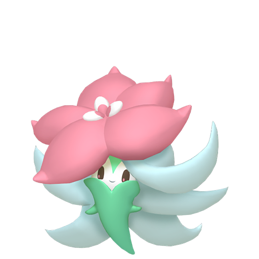 Gossifleur — duży render postaci w wariancie shiny