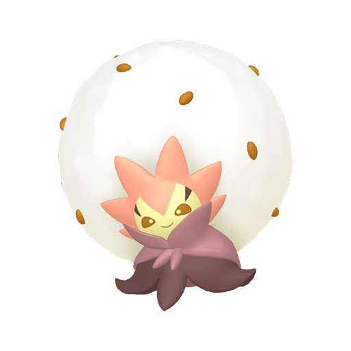 Eldegoss — duży render postaci w wariancie shiny