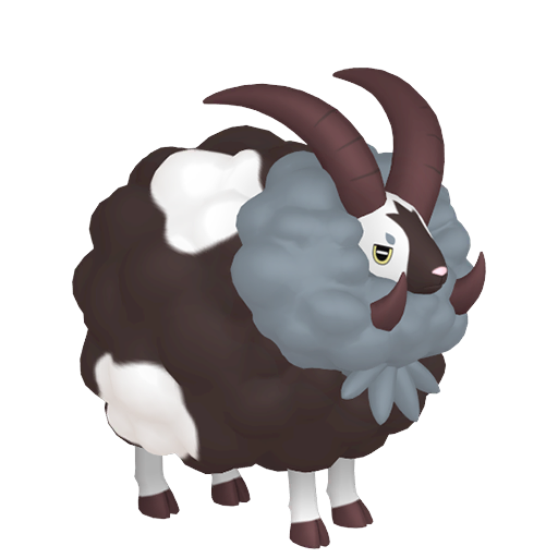 Dubwool — duży render postaci w wariancie shiny