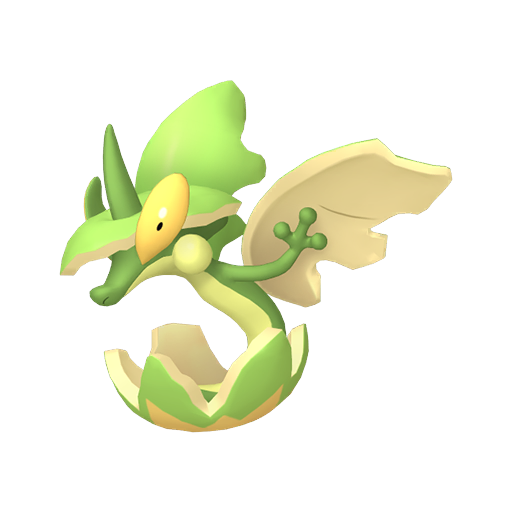 Flapple — duży render postaci w wariancie shiny