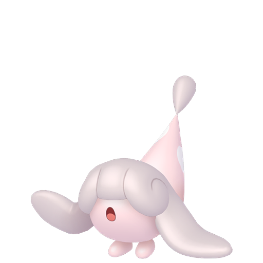 Hatenna — duży render postaci w wariancie shiny