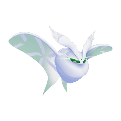 Frosmoth — duży render postaci w wariancie shiny