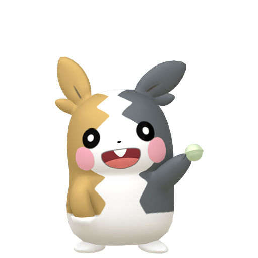 Morpeko — duży render postaci w wariancie shiny