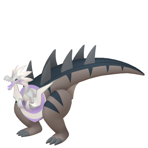 Dracozolt — duży render postaci w wariancie shiny