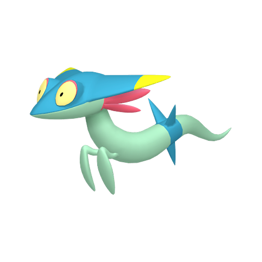 Dreepy — duży render postaci w wariancie shiny