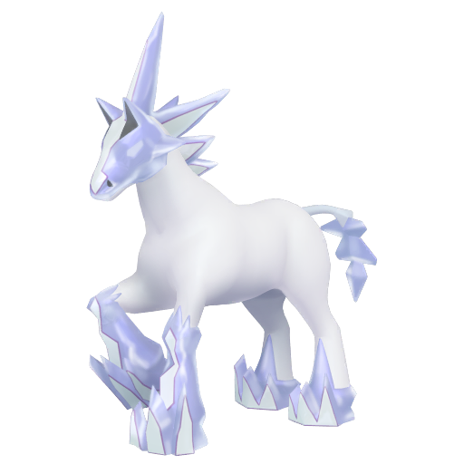 Glastrier — duży render postaci w wariancie shiny