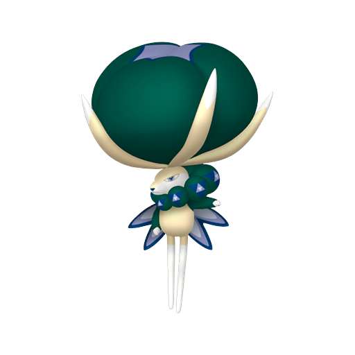 Calyrex — duży render postaci w wariancie shiny