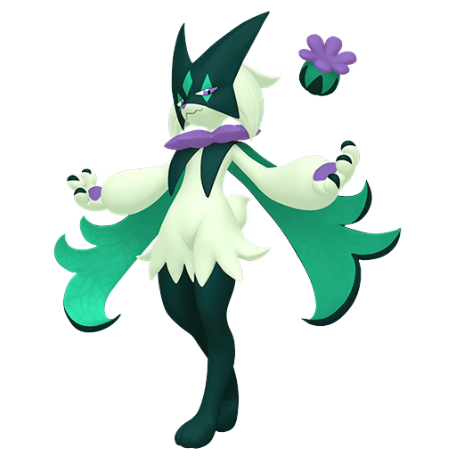 Meowscarada — duży render postaci w wariancie shiny