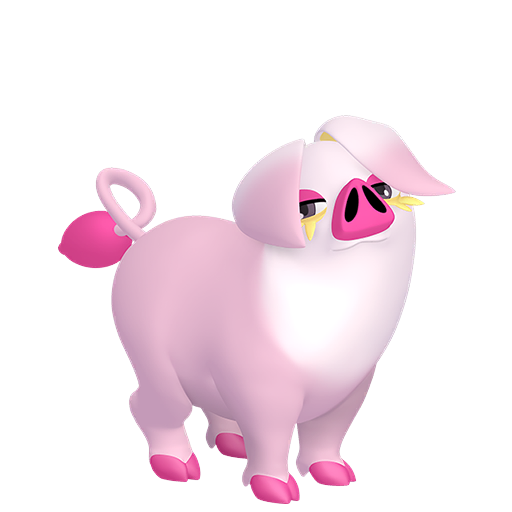Oinkologne — duży render postaci w wariancie shiny