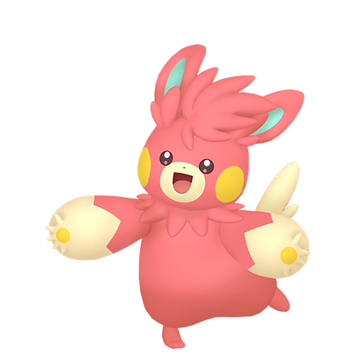 Pawmot — duży render postaci w wariancie shiny