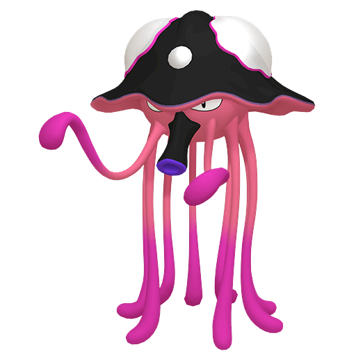 Toedscruel — duży render postaci w wariancie shiny