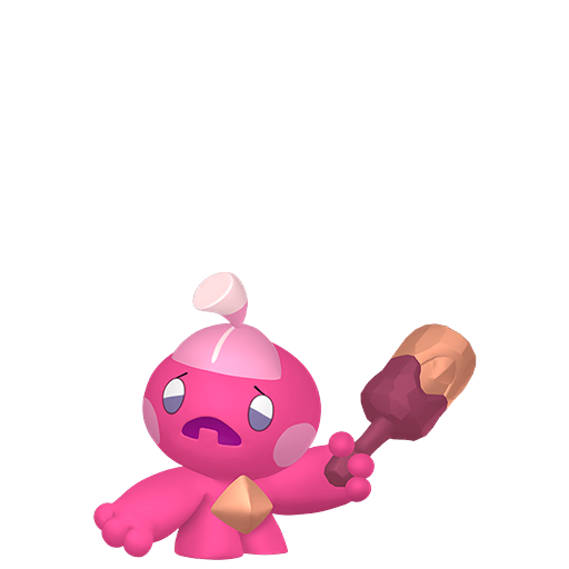Tinkatink — duży render postaci w wariancie shiny