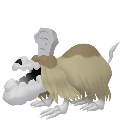 Houndstone — duży render postaci w wariancie shiny