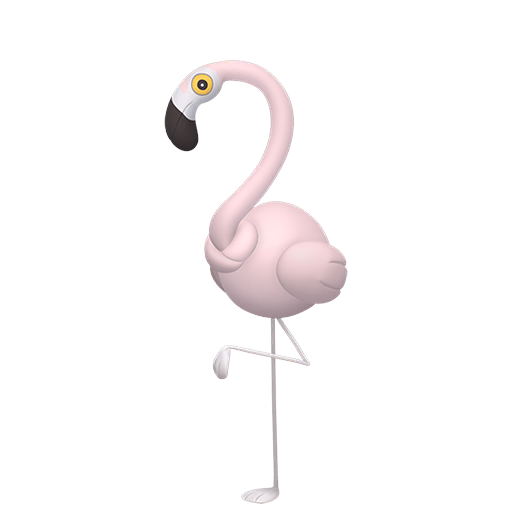 Flamigo — duży render postaci w wariancie shiny