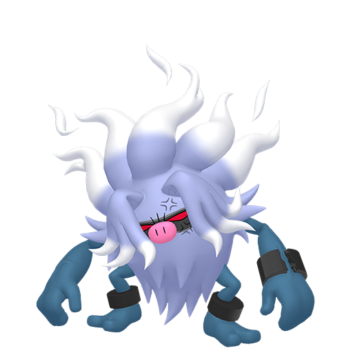 Annihilape — duży render postaci w wariancie shiny