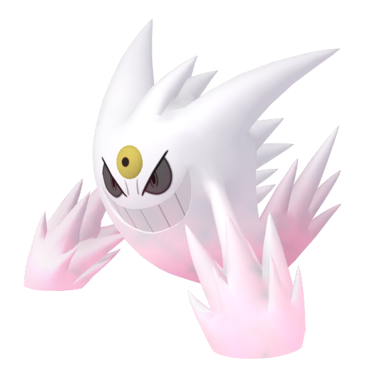 Gengar (Mega) — duży render postaci w wariancie shiny
