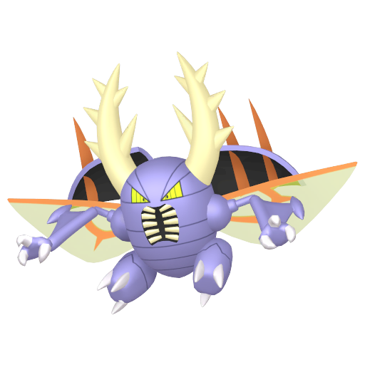 Pinsir (Mega) — duży render postaci w wariancie shiny