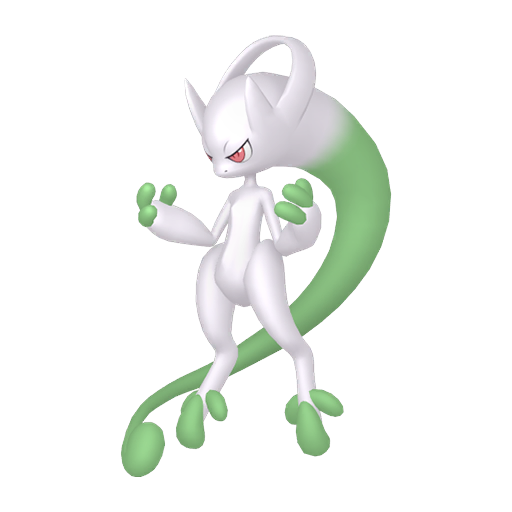 Mewtwo (Mega Y) — duży render postaci w wariancie shiny