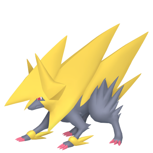 Manectric (Mega) — duży render postaci w wariancie shiny